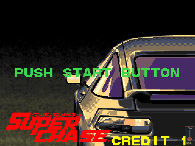 Super Chase - Criminal Termination (US) Title Screen